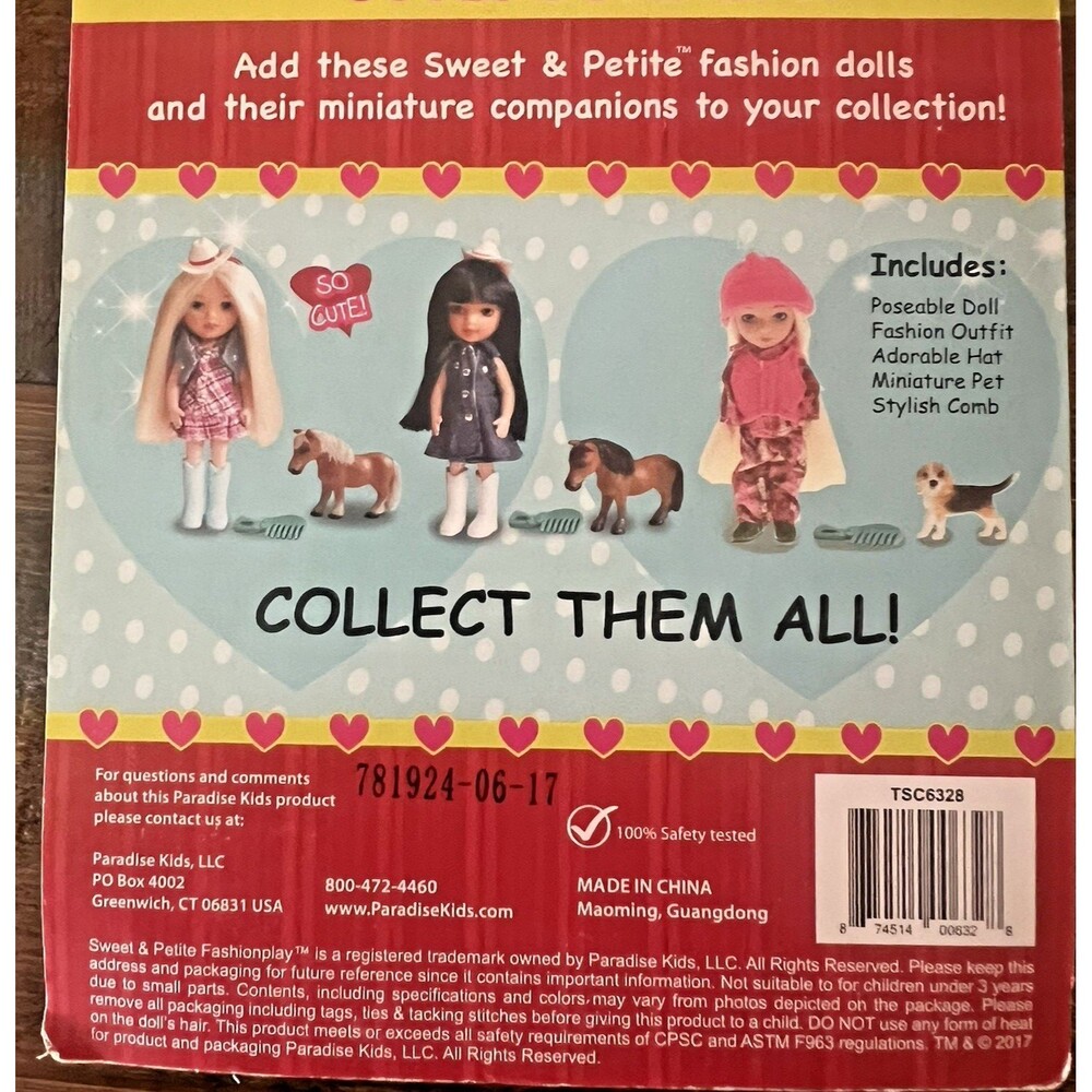 Sweet & Petite Fashionplay Doll & Horse Playset By Parade Kids New Blonde Hair - Picture 8 of 8